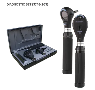 Riester 3746-203: ri-scope® diagnostic set, L3 otoscope and L2 ophthalmoscope, LED 2.5V
