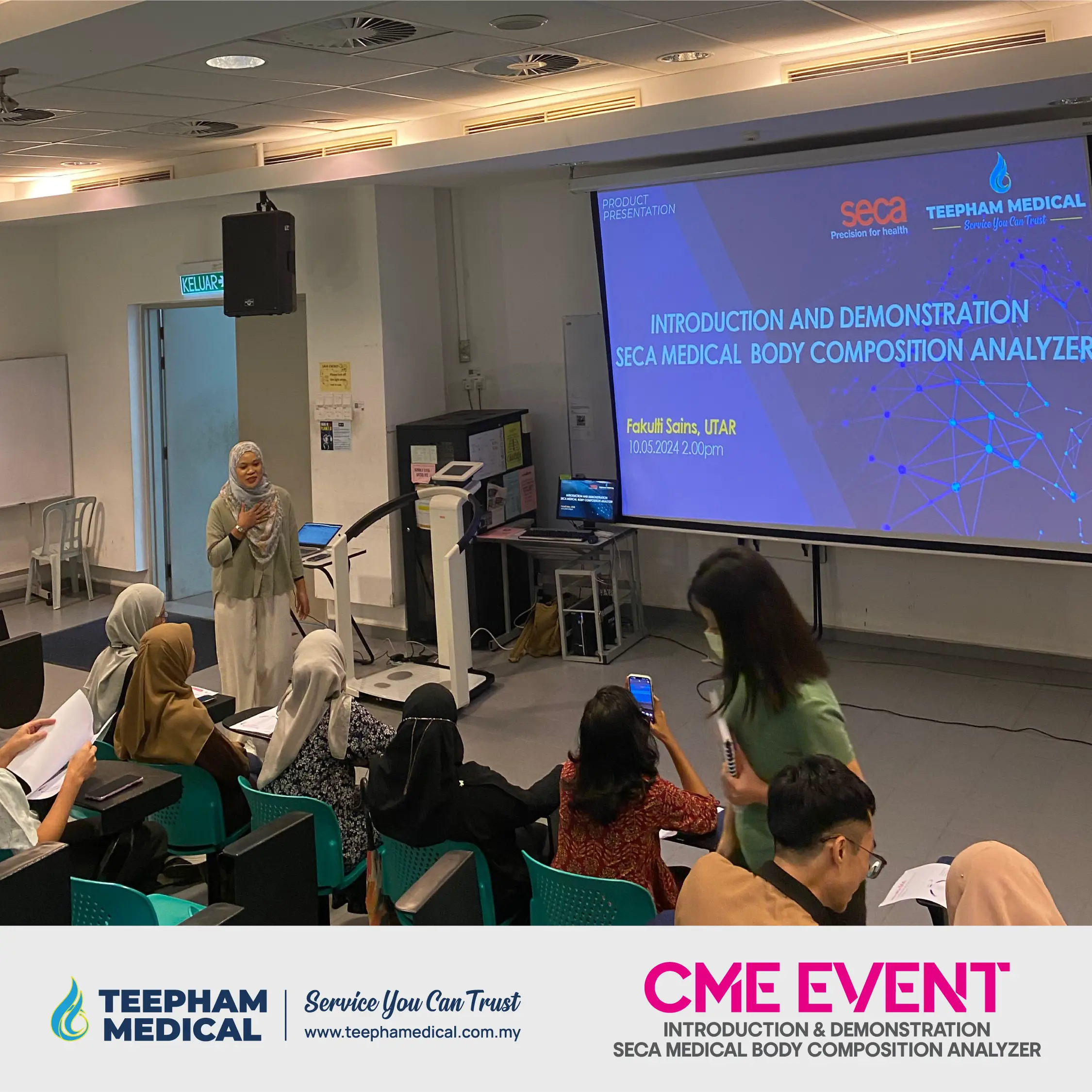 INTRODUCTION & DEMONSTRATION TO SECA MEDICAL BODY COMPOSITION ANALYZER
