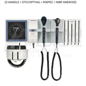 RIESTER – RI-FORMER® DIAGNOSTIC WALL STATION (2 HANDLE + OTO/OPHTHAL + RISPEC + NIBP ANEROID)