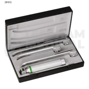 RIESTER – RI-MODUL- FIBREOPTIC LARYNGOSCOPE LED SET MILLER, 2,3,4 ADULT C HANDLE 2.5V (8101)