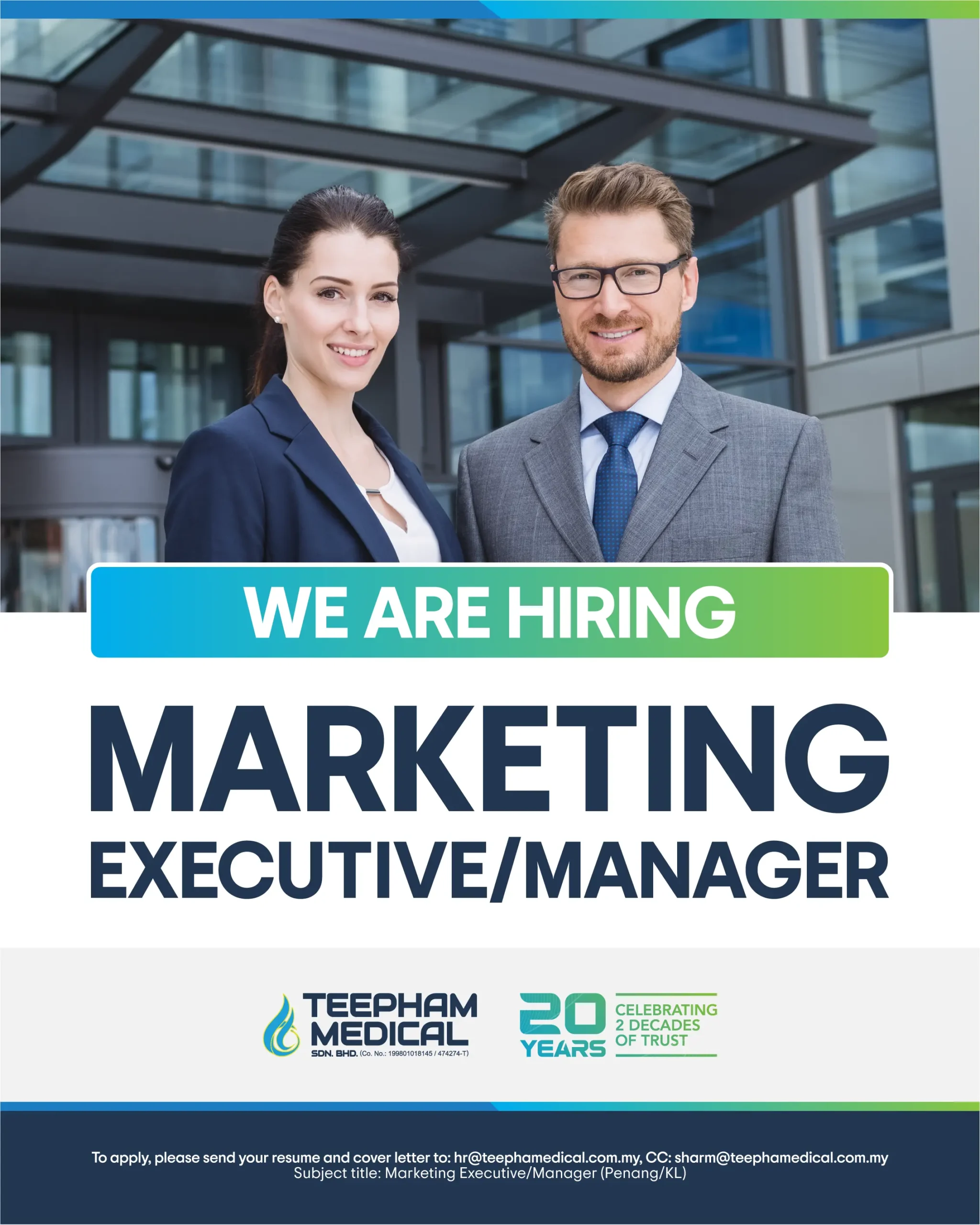 📢 MARKETING EXECUTIVE/MANAGER 📢