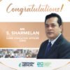 EXCITING ANNOUNCEMENT: MR SHARMELAN PROMOTED TO CEO